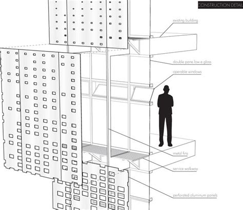 perforated metal sheet facade|perforated metal facade detail drawings.